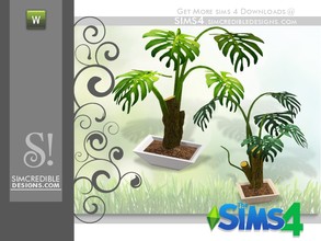 Sims 4 — Flora Split Leaf Philodendron by SIMcredible! — by SIMcredibledesigns.com available at TSR __________________ *