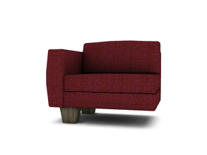 Sims 4 — Nola Living Sectional seat01 by Angela — Nola Living sectional Seat 01. Cloned from a single chair. Best to use
