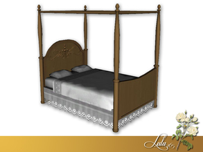 Sims 3 — Vintage Bedroom Bed by Lulu265 — Fully CAStable Please do not copy, clone or reupload