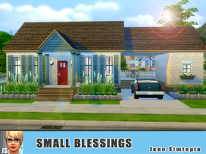 Sims 4 — Small Blessings by Jenn_Simtopia — Good things come in small packages! This stylish 1 bedroom home is perfect