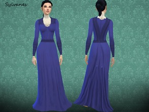 Sims 4 — Sober victorian skirt_T.D. by Sylvanes2 — A more sober vieuw of victorian clothing for your sims. From young