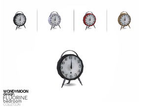 Sims 4 — Fluorine Clock by wondymoon — - Fluorine Bedroom - Clock - Wondymoon|TSR - Apr'2015