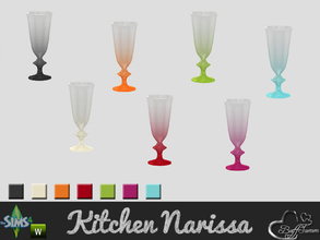 Sims 4 — Dining Narissa Glas III by BuffSumm — 'Happy Meal' with a colorful tableware and clean designed table and