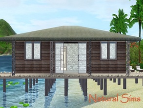 Sims 3 — Beach House 6 by Natural_Sims — This house contains a kitchen, a dining area, a living area, a bathroom and a
