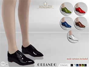 Sims 4 — Madlen Orlando Shoes by MJ95 — Madlen Orlando Shoes New shoes for your sim! Sublime oxford style features a