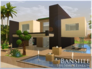 Sims 4 — Banshee by aloleng — A 2 bedroom house with 2 toilet and bath, extra room at the first floor for any sim