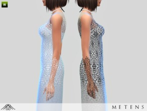 Sims 4 — Diamonds - Gloves by Metens — - Made by accident, I thought they were perfect with the Diamonds Dress! Lace