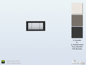 Sims 4 — Perfect Fit window Privat 1x1 by Mutske — Part of the Perfect Fit Windows. 3 Variations, full blinds and no