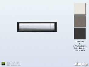 Sims 4 — Perfect Fit window Privat 2x1 by Mutske — Part of the Perfect Fit Windows. 3 Variations, full blinds and no