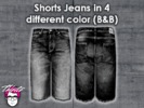 Sims 4 — A|X Shorts Jeans V2 - Outdoor Retreat needed by thlleite2 — Shorts jeans A|X in 4 different color Black-Blue.