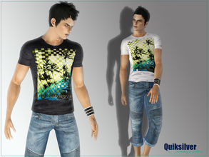 Sims 3 — Tshirt-Quiksilver by Summer_Sims2 — T-shirt male YA/A 1 recolorable channel Everyday fashion use I hope you like