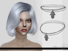 Sims 4 — LeahLillith Hamsa Choker by Leah_Lillith — Hamsa Choker Rope avilable in 6 colors, pendant in two hope you'll