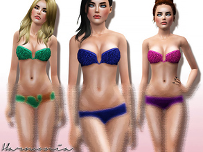 Sims 3 — Beautifully V-Wire Bandeau Top by Harmonia — An incredible ruched fabric is extremely flattering on this cool