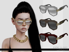 Sims 3 — LeahLillith Zoedic Glasses by Leah_Lillith — Zoedic Glasses 3 recolorable areas avilable for males and females