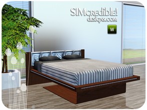Sims 3 — Call of the wild - bed by SIMcredible! — by SIMcredibledesigns.com available at TSR