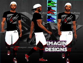Sims 4 — Men's 3 Color Custom Jordans by emagin3602 — Designed by Emagin Designs