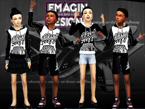Sims 4 — Boys & Girls Illest Hoodie by emagin3602 — Designed by Emagin Designs