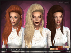 Sims 4 — Nightcrawler_(c)AF_Hair23 by Nightcrawler_Sims — S3 conversion TF/EF Smooth bone assignment All lods 18 colors