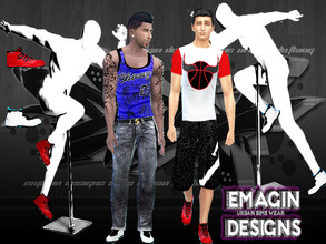 Sims 4 — Jordan 10s Red/White  by emagin3602 — Designed by Emagin Designs http://www.thesims3.com/mypage/Emagin/mystudio