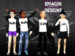 Sims 4 —  3 Boys & Girls Dope Sweaters by emagin3602 — Designed by Emagin Designs