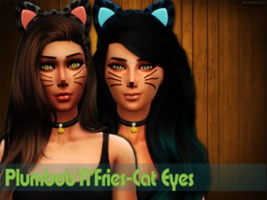 Sims 4 — Cat Eyes by Plumbobs_n_Fries — -Eyes -Non Default -12 Colours -All Ages -Both Genders Enjoy!! *Make sure game is