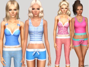 Sims 3 — Summer Sleepwear Set by Margeh-75 — -Casual, Comfy, stylish summer sleepwear set for your sims during warm