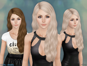Sims 3 — Amelia Hairstyle - Set by Cazy — Hairstyles for Female, Child through Elder. Braided & Normal parted. All