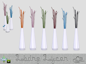 Sims 4 — Living Lycon Floor Vase Large White by BuffSumm — Lycon Living! This stands for modernity, clear shapes and rich