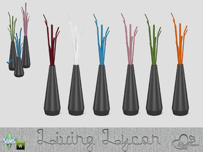 Sims 4 — Living Lycon Floor Vase Medium Black by BuffSumm — Lycon Living! This stands for modernity, clear shapes and