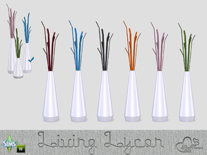 Sims 4 — Living Lycon Floor Vase Medium White by BuffSumm — Lycon Living! This stands for modernity, clear shapes and