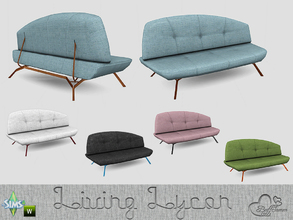 Sims 4 — Living Lycon Loveseat by BuffSumm — Lycon Living! This stands for modernity, clear shapes and rich colors.