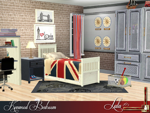 Sims 3 — Kenwood Bedroom by Lulu265 — A travel themed bedroom for your little boy Sims or your teen boys , the metal
