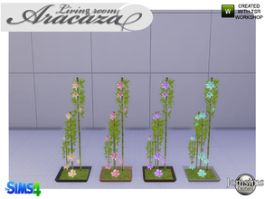 Sims 4 — Aracaza plant table by jomsims — Aracaza plant table