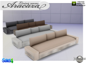 Sims 4 — Aracaza Sofa large by jomsims — Aracaza sofa large