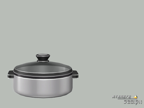 Sims 4 — Altara Casserole Pan by NynaeveDesign — Altara Kitchen Appliances - Casserole Pan Located in: Decor - Clutter