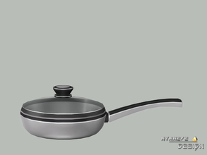 Sims 4 — Altara Frying Pan by NynaeveDesign — Altara Kitchen Appliances - Frying Pan Located in: Decor - Clutter Decor