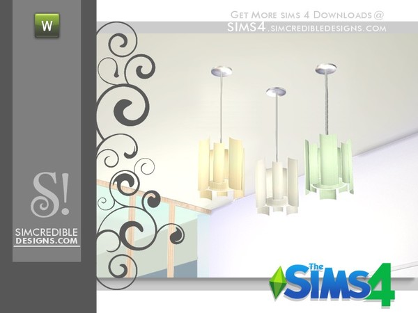 Sims 4 — Finding Grace Ceiling Lamp by SIMcredible! — by SIMcredibledesigns.com available at TSR __________________ * 3