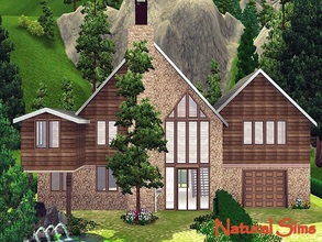 Sims 3 — Luxury Chalet by Natural_Sims — This luxury chalet has two main floors. On the ground floor there is an entrance