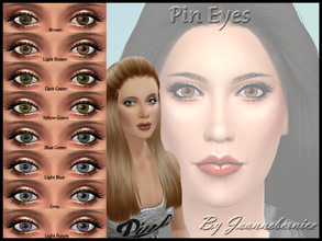 Sims 4 — Pin Eyes by joannebernice — 8 New Normal Colours The Idea Came From Little 3 Small Pin Holes Near The Pupil