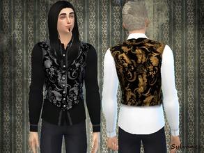 Sims 4 — Lazy Lord victorian vest_T.D. by Sylvanes2 — The lazy Lord victorian vest is for modern and for histarical sims.