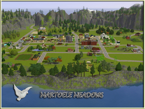 Sims 3 — Martoele Meadows by martoele — A completely inhabited and functional Sims 3 world. Traditionally this world was