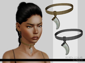 Sims 3 — LeahLillith Remedy Collar by Leah_Lillith — Remedy Collar 2 recolorable areas hope you'll enjoy^^