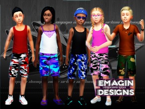 Sims 4 — B&G's 7 Pair / Camo Shorts - Outdoor Retreat needed by emagin3602 — Designed by Emagin Designs Outdoor