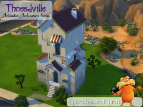 Sims 4 — Thneedville - Animation Architecture Series by permanentgrin — This Thneedville home is inspired by the movie