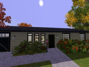 Sims 3 — Family Ranch Home by blgfan902 — This light brown ranch home has three bedrooms, one bathroom, a spacious one