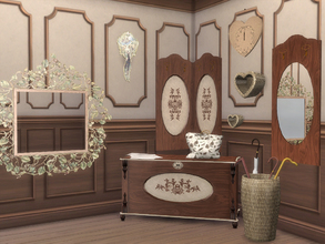 Sims 4 — Beige Hallway by Flovv — Before leaving or when getting home you will need a place where you can change your