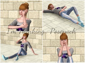 Sims 3 — I'm Thinking.. Posepack by Eenhoorntje — This is a posepack where the sim is just thinking about life. There are