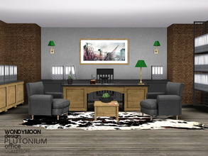 Sims 3 — Plutonium Office by wondymoon — - Plutonium Office - Wondymoon|TSR - Jun'2015 - All objects are recolorable. -