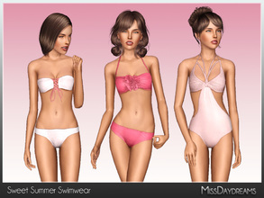 Sims 3 — Sweet Summer Swimwear by MissDaydreams — Sweet Summer Swimwear is a collection of three designer swimsuits.
