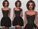 Sims 4 — S4 Millie Skater Dress by Margeh-75 — -A gorgeous embellished skater dress that entails a beaded, sequinned bust